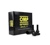 OMP Speed Juego de 20 Tornillos Acero de Colores M14X1.5 Llave de 17/19 Largo 27mm Color Negro y Material DIN 10.9
