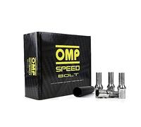 OMP Speed Juego de 20 Tornillos Acero de Colores M14X1.5 Llave de 17/19 Largo 27mm Color Plata y Material DIN 10.9