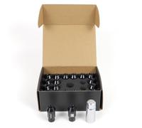 OMP Speed Juego de 20 Tuercas de Aluminio M12X1.25 Llave de 19 Largo 40mm Color Negro de Aluminio 7075