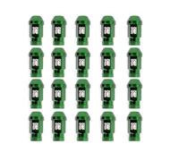OMP Speed Juego de 20 Tuercas de Aluminio M12X1.25 Llave de 19 Largo 40mm Color Verde de Aluminio 7075