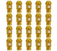 OMP Speed Juego de 20 Tuercas de Aluminio M12X1.5 Llave de 19 Largo 40mm Color Amarillo de Aluminio 7075