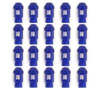 OMP Speed Juego de 20 Tuercas de Aluminio M12X1.5 Llave de 19 Largo 40mm Color Azul de Aluminio 7075