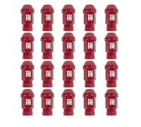 OMP Speed Juego de 20 Tuercas de Aluminio M12X1.5 Llave de 19 Largo 40mm Color Rojo de Aluminio 7075