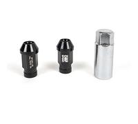 OMP Speed Juego de 20 Tuercas de Aluminio M14X1.25 Llave de 19 Largo 40mm Color Negro de Aluminio 7075