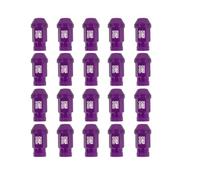 OMP Speed Juego de 20 Tuercas de Aluminio M14X1.5 Llave de 19 Largo 40mm Color Morado de Aluminio 7075