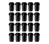 OMP Speed Juego de 20 Tuercas Desplazantes para Llantas M12X1.5 Conico Largo 33mm Llave 17/19 Color Negro DIN 10.9