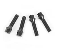 OMP Speed Juego de 4 Tornillos M14X1.25 Conico Largo 28mm Llave 17 Color Negro DIN 10.9