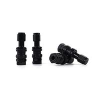 OMP Speed Juego de 4 Valvulas de Aluminio para Llantas, Color Negro, Valvulas para Neumaticos