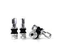 OMP Speed Juego de 4 Valvulas de Aluminio para Llantas, Color Plata, Valvulas para Neumaticos