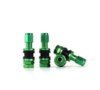 OMP Speed Juego de 4 Valvulas de Aluminio para Llantas, Color Verde, Valvulas para Neumaticos