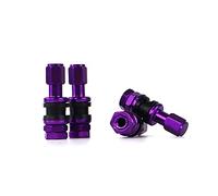 OMP Speed Juego de 4 Valvulas de Aluminio para Llantas, Color Violeta, Valvulas para Neumaticos