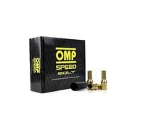 OMP SPEED Set 20 Tornillos de Rueda con Metrica M14X1.5 Llave de 17/19 Largo Roscado de 27MM Color Amarillo y Material DIN 10.9