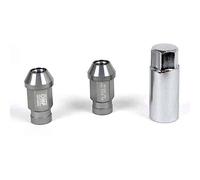 OMP SPEED Set 20 Tuercas de Rueda con Metrica M12X1.25 Llave de 19 Largo Roscado de 40MM Color Gris de Aluminio 7075