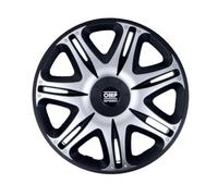 OMP SPEED SET 4 TAPACUBOS GHOST NEGRO/PLATA 16 PULGADAS