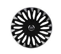 OMP SPEED SET 4 TAPACUBOS STINGER NEGRO/PLATA 14 PULGADAS