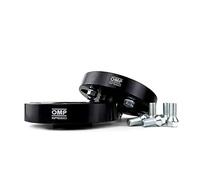 OMP SPEED Set Separadores Doble Centraje/Doble Fijacion 25MM 5X130/5X130 CB.H: 71.6 CB.W: 71.6 OD: 170 M14X1.5, Negro