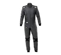 Omp - Traje Carreras One Evo Air FIA 8856-2018 - Tecnología Avanzada Air - Homologación FIA 8856-2018 - Reducción de Peso y Mejora Transpirabilidad - Talla 62 - Gris Medio/Negro