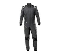 Omp - Traje Carreras One Evo Air - Tecnología Air Avanzada - Cumple Normativa FIA 8856-2018 - 10% Más Transpirable que Modelos Anteriores - Talla 48 - Gris Medio/Negro