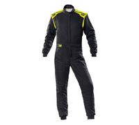 Omp Traje De Carreras First-S OMPIA0-1828-E01-184-50 FIA 8856-2018 Antracita - Amarillo Fluo Talla 50
