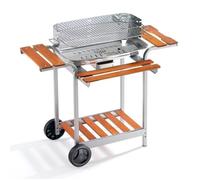 Ompagrill Barbacoa De Carbón Acero Inoxidable 60-40/Pro/C Con Ruedas