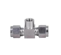 OMPEGNUVVS M10x1mm bspt M10/14/16/20 Female 6 8 10 12 14mm Tube OD Tee 3 Ways Compression Union Pipe Fitting Connector Stainless(12mm) OMPEGNUVVS