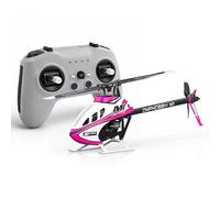 OMPHOBBY Helicóptero M1 V3 PRO 100 Class Mini 3D RC listo para volar, 6 canales de transmisión directa con receptor ELRS integrado y control de vuelo OFS3+, micro helicópteros con transmisor