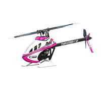 OMPHOBBY Helicóptero M1 V3 PRO 100 tamaño de clase Mini 3D RC BNF, 6 canales de transmisión directa con receptor ELRS integrado y control de vuelo OFS3+, motor sin escobillas, batería LiHV 2S sin