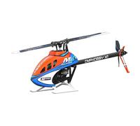 OMPHOBBY Helicóptero M1 V3 PRO 100 tamaño de clase Mini 3D RC BNF, 6 canales de transmisión directa con receptor ELRS integrado y control de vuelo OFS3+, motor sin escobillas, batería LiHV 2S sin