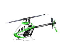 OMPHOBBY Helicóptero M1 V3 PRO 100 tamaño de clase Mini 3D RC BNF, 6 canales de transmisión directa con receptor ELRS integrado y control de vuelo OFS3+, motor sin escobillas, batería LiHV 2S sin
