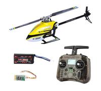 OMPHOBBY M1 V1 RTF 3D 6CH Helicóptero teledirigido para adultos, helicóptero teledirigido para exteriores, con mando a distancia RadioMaster Pocket, motores sin escobillas compatible con SFHSS/DSM