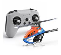 OMPHOBBY M1 V3 PRO 100 Class Mini 3D RC Helicóptero listo para volar, accionamiento directo de 6 canales con receptor ELRS integrado y control de vuelo OFS3+, mini helicóptero con radiomaster T8L
