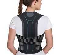 Omples Corrector de postura para mujeres y hombres, soporte de espalda superior para postura, escoliosis, soporte de espalda, enderezador de espalda torácica, soporte vertical de hombro para