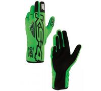 Ompracing Guantes Omp Kart KS-4, Verde Fluo/Negro, Talla 4, Niños