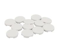 Omquot 18 Tapas de Repuesto para Joystick, Cubiertas de Botones Mecánicos Antideslizantes para Teclados de Juegos, Compatibles con Sallybox Slimbox y Fightingbox de 25,3 Mm (Blanco Mate)