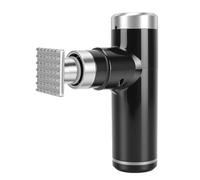 Omquot Ablandador de Carne Eléctrico, Mazo de Carne Recargable de Acero Inoxidable con Batería de Litio de 2000 MAh y Función para Cortar Tendones, para Uso en la Cocina con Biste