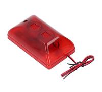 Omquot Alarma de Luz de Sonido, Sirena Estroboscópica Fuerte, 115dB, Luz Roja Intermitente, Alarma de Seguridad para el Hogar, Protección Al Aire Libre, 1 Unidad