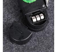 Omquot Alarma de Picada de Pesca, Dispositivo Electrónico con Luz LED y Sonido Fuerte de 80 Decibeles para Pesca Nocturna, Tamaño Compacto, 2 Unidades (Flash único Negro)