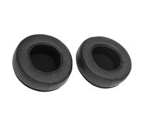 Omquot Almohadillas para Auriculares de 90 Mm, Almohadillas para Auriculares Estéreo Universales, Piezas de Repuesto para Reducción de Ruido y Uso Cómodo, 2 Negras para para Escuchar Durante Mucho
