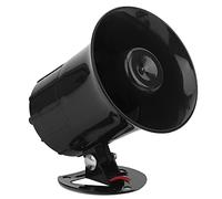 Omquot Altavoz de claxon para coche, 3 tonos, alarma de alerta de vehículos, alta decibelios, sirena electrónica, megáfono de motocicleta