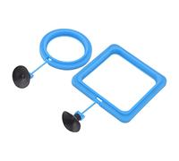 Omquot Anillo de Alimentación para Peces, Alimentador Flotante Seguro para Peceras, Fomenta a los Quisquillosos con la Comida, Prevención del Acoso de Peces, Suministros para Peceras para Acuarios,