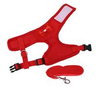 Omquot Arnés de Pollo de Tela de Malla Suave con Correa, Correas de Nailon Duraderas, Hebilla de Seguridad de Fácil Ajuste, Caminata Saludable Al Aire Libre para Pollos Mascotas, Cuerda de Tracción