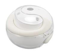Omquot Auriculares Inalámbricos Inalámbricos con Sonido de Alta Fidelidad y Tecnología de Conducción ósea para Comodidad Deportiva Durante un Uso Prolongado (Blanco)