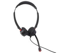 Omquot Auriculares Telefónicos Binaurales Profesionales con Cancelación de Ruido para Centros de Llamadas y Oficinas, Comodidad Ligera en Negro, Compatible con USB C y 3,5 Mm