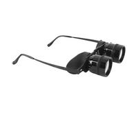 Omquot Binoculares Portátiles, Pata de Espejo Antideslizante 90% de Transmitancia de Luz Binoculares de Pesca Ganchos para Las Orejas de Silicona Sombrilla Cubierta para los Ojos para Partidos de