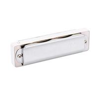 Omquot C Major Blues Harmonica 10 Hoyos 20 Tonos Caña de Bronce Fosforado Estructura Estable, para Entusiastas de la Música y Regalos, Apariencia Solemne (Negro)