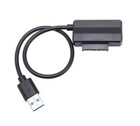 Omquot Cable Convertidor Serial ATA a USB de Alta Estabilidad, Transferencia Eficiente para Unidad óptica de Ordenador Portátil