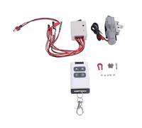 Omquot Cabrestante Metálico Coche RC 1/10 con Control Remoto para Coche D90 D110 RC, Aleación de aluminio, Cabrestante sobre orugas (color Ti)