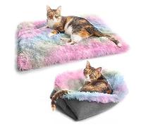 Omquot Cama de gato para mascotas, almohadilla de felpa cálida de doble propósito para Chihuahua, Pug, Perros Bichon, Perros Papas fritas, Seguro, Cómodo, Alfombrilla Portátil para Gatos