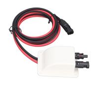 Omquot Carcasa de Entrada de Cable Solar, Prensaestopas de Entrada de Cable Doble Solar Impermeable Resistente a los Rayos Baja Pérdida de Energía para