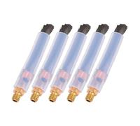 Omquot Cepillos de Limpieza de Cuentas de Soldadura, Cepillo de Fibra de Cabeza de Latón Durable para la Limpieza de las Juntas del Procesador de Costura de Soldadura (M8)